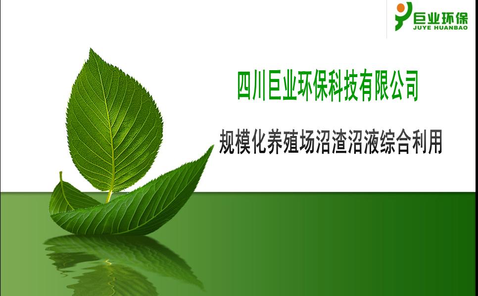 規(guī)?；B(yǎng)殖場(chǎng)沼渣沼液綜合利用